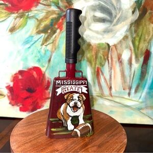 Hand-painted Mississippi State Bulldogs by Burnett Fine Art and Cow Bells